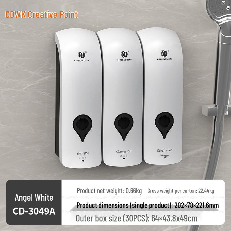 Punch-Free Wall-Mounted Bathroom Soap Dispenser