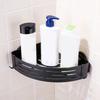 Saugnapf Ecke Dusche Bohrlos Regal Aluminiumlegierung Abnehmbar Badezimmer Aufbewahrungsregal Dreieckig 1 Etage mit Handtuchhalter Haken