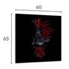GLASPANEL FÜR DIE KÜCHE 60x65 Fisch