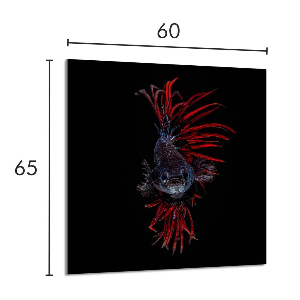 GLASPANEL FÜR DIE KÜCHE 60x65 Fisch