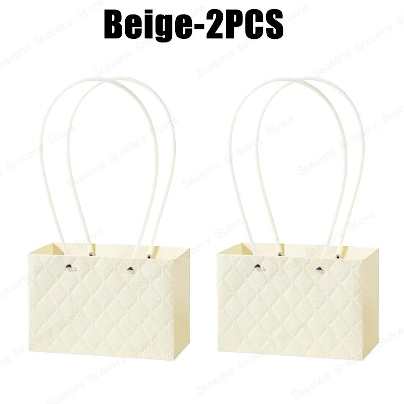 2026 New Reusable Waterproof Flower Tote Bag Eco Friendly Wedding Party Favors Gift Box Portable Bouquet Packaging Decorations