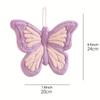 1pc Butterfly-Shaped Hanging Thick Coral Fleece Towel | Quick-Drying, Skin-Friendly, Fine Texture, Ideal for Kitchen and Bathroom Use