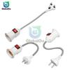 E27 Socket Lamp Bulb Holder Light Socket With Switch EU US Plug Lamp Holder Energy Saving Lampada LED Table Lamp Led Base