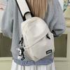 Schoolbag Korean version of simple small backpack versatile messenger bag men's casual men's sports breast bag women's large-capacity student shoulder