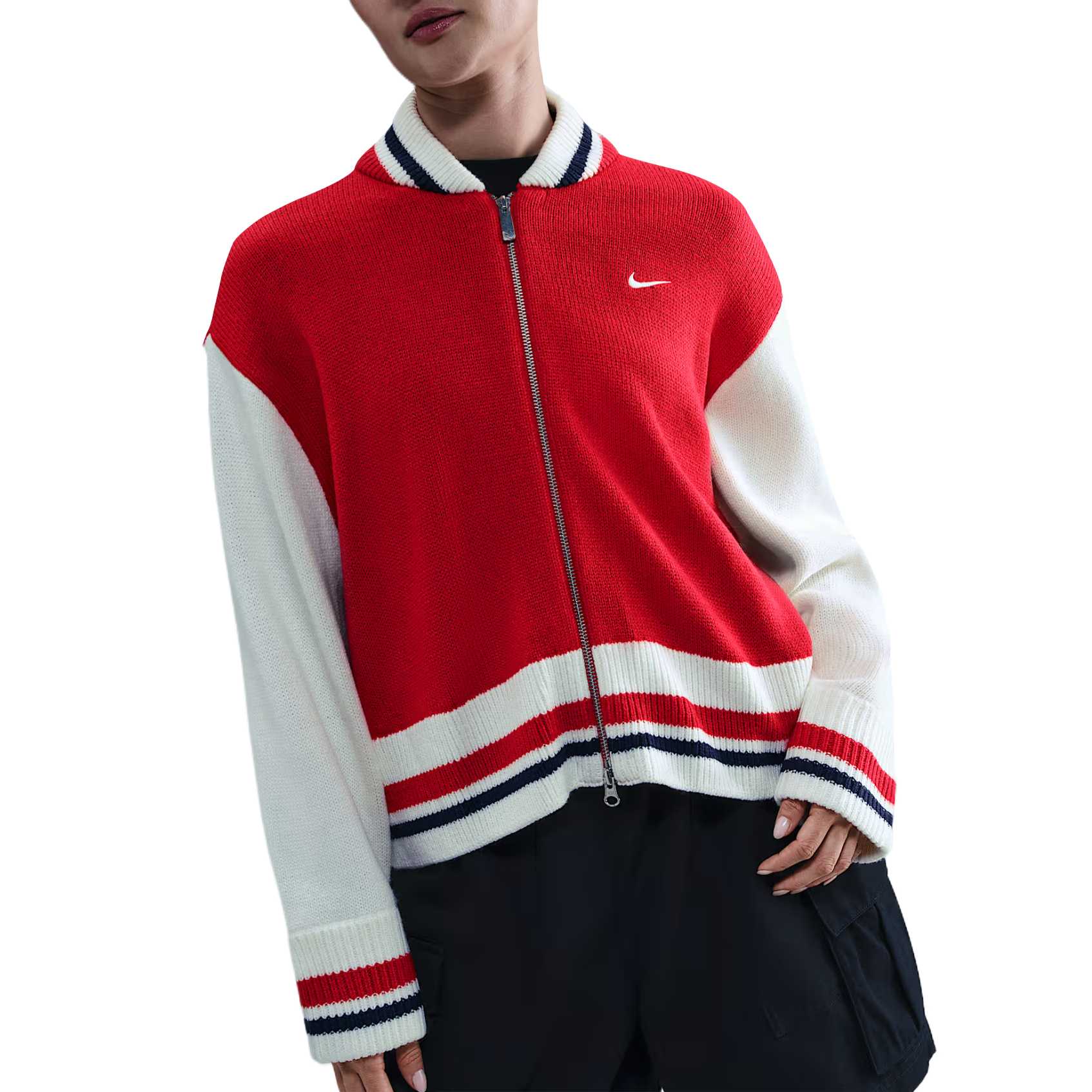 

Nike Удобный вязаный топ с длинным рукавом Женские топы HV2495-657 M