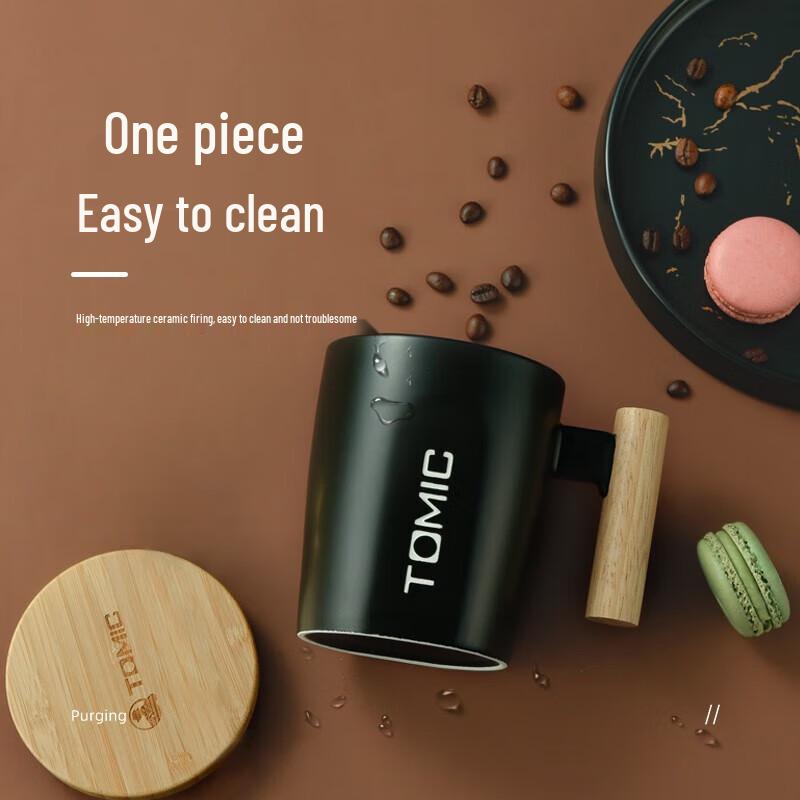 Temeike Ceramic Mug with Lid