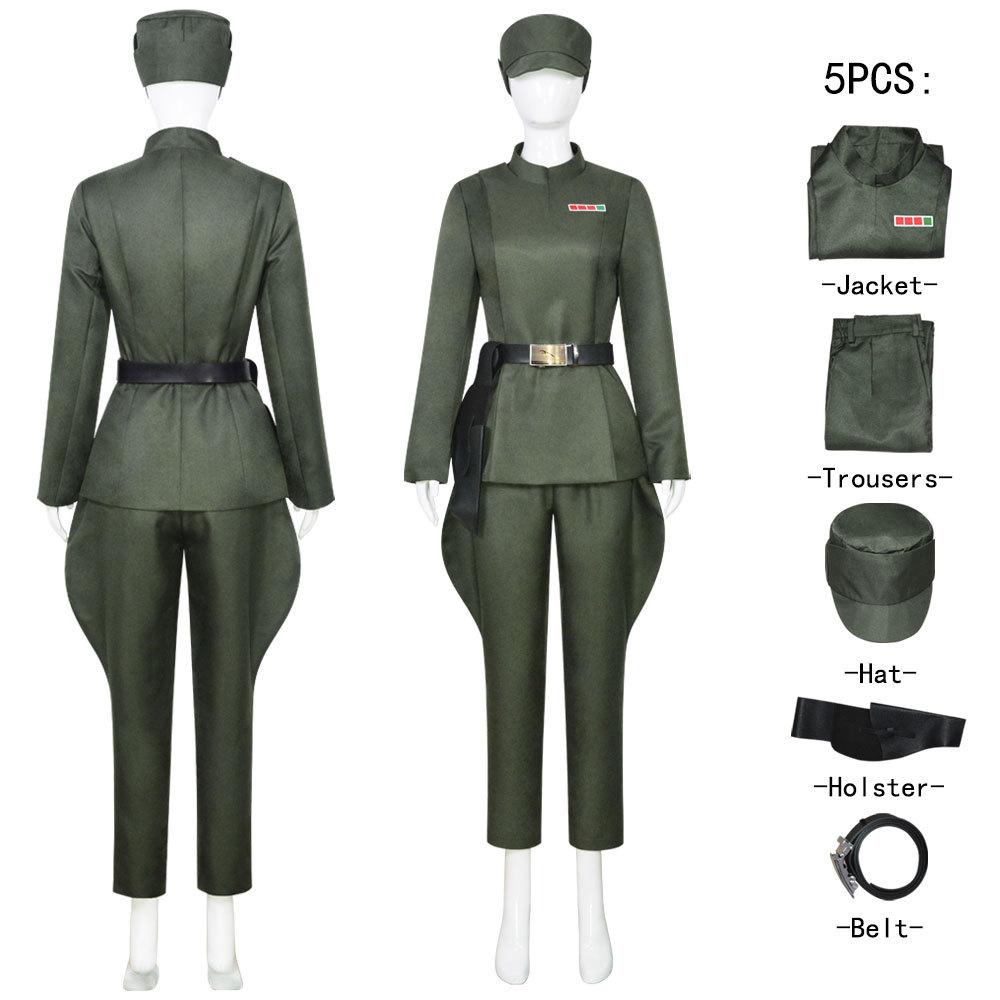 Obi-Wan Halloween Star Wars Empire Female Officer Cosplay Costume Military Uniform Set