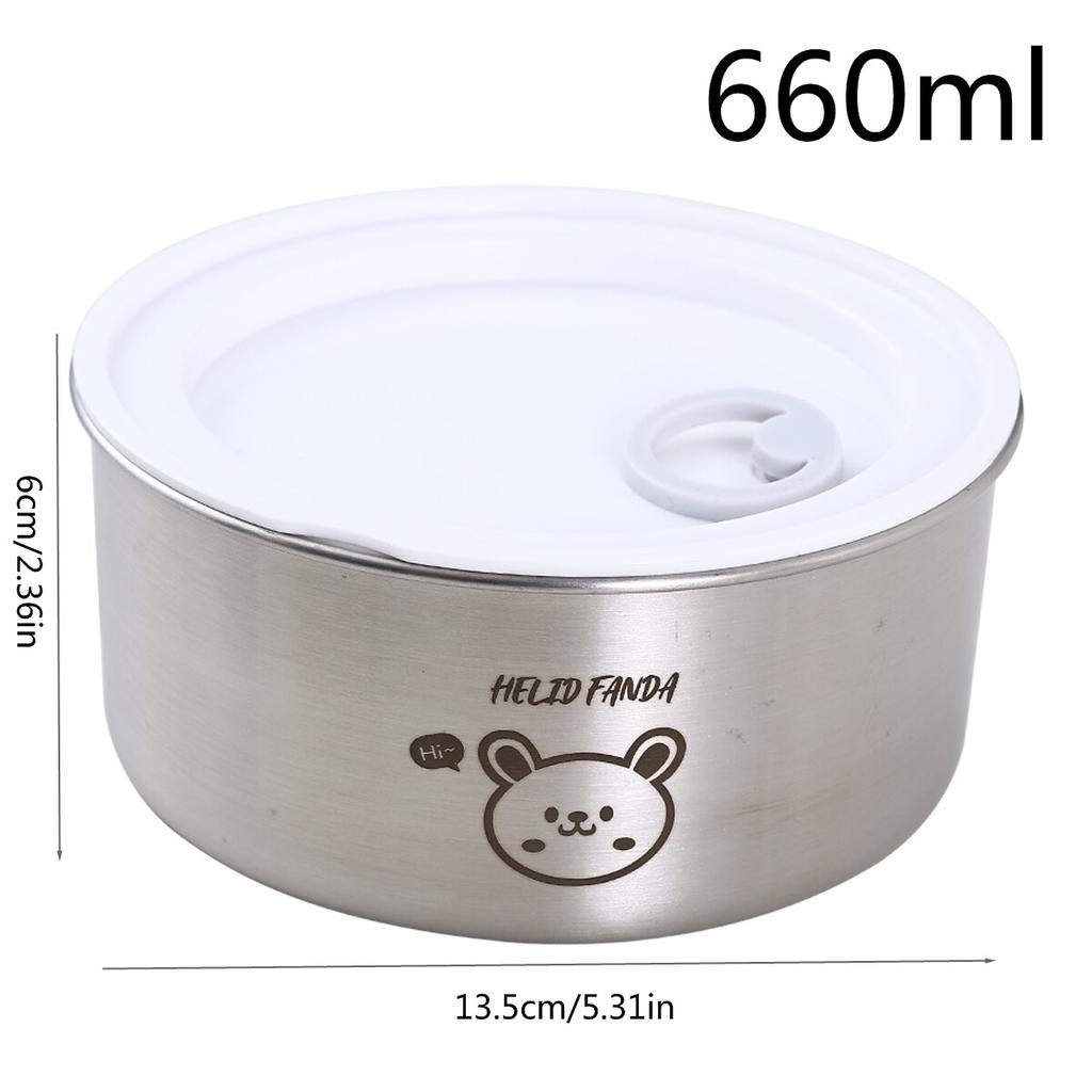 304 Stainless Steel Food Containers Refrigerator Sealed Fresh-Keeping Box Large Capacity Food Storage Box For Kitchen