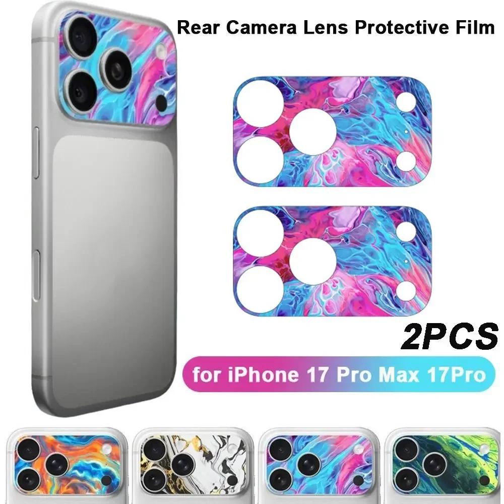 2PCS Lens Protector Sticker For IPhone 17 Pro Max 17Pro Full Cover Anti Scratch Matte Frosted Back Camera Protective Film