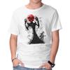 Unisex Crew Neck T-Shirt Ink Demon Graphic Short Sleeve Casual Tee