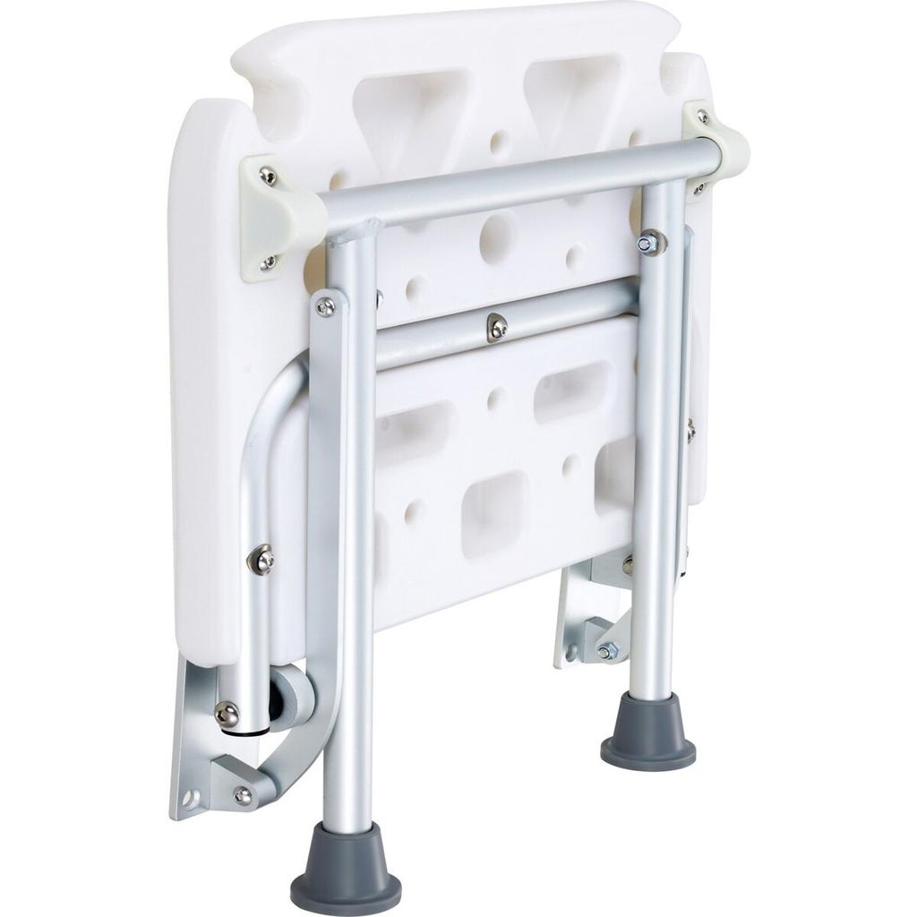 Klappbarer Duschsitz aus PE 40 cm x 37,5 cm Wandmontierte Duschbank 227 kg