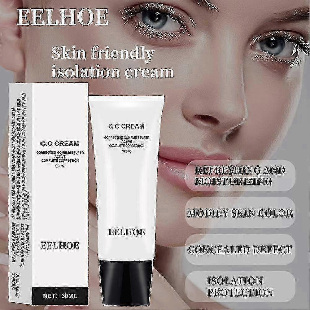 CC Cream SPF50 Color Correcting Makeup Primer 2025, Skin Tone Adjusting, Hydrating, Sun Protection, Multi-Benefit