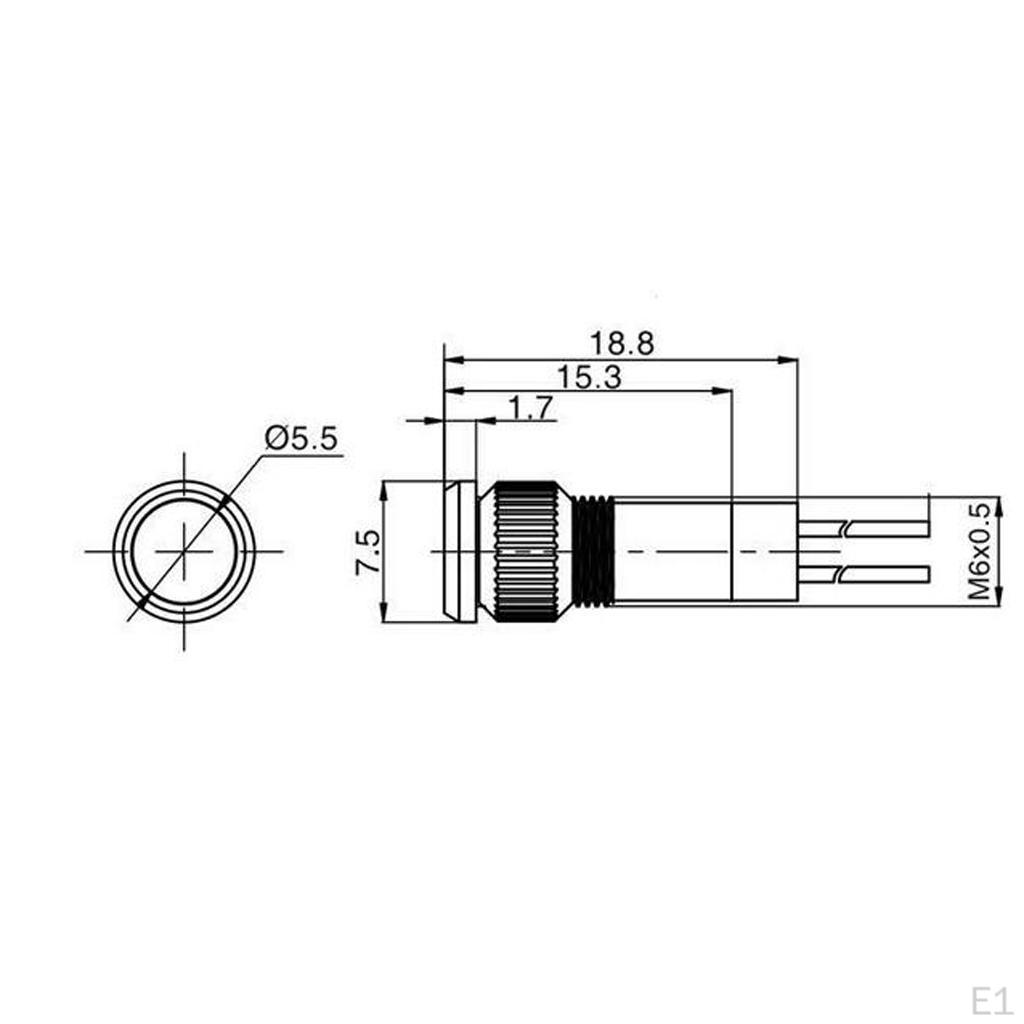 Indicator 6mm 6V Light Panel Signal Bulbs Lamps