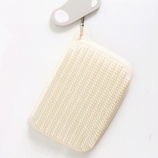 Cleaning Brush Soft Dense Bristles Easy To Rinse Versatile Drainer Household Scrubber Fruits Vegetables Dirt Removal Hanging Hole Cleaning Scrubber