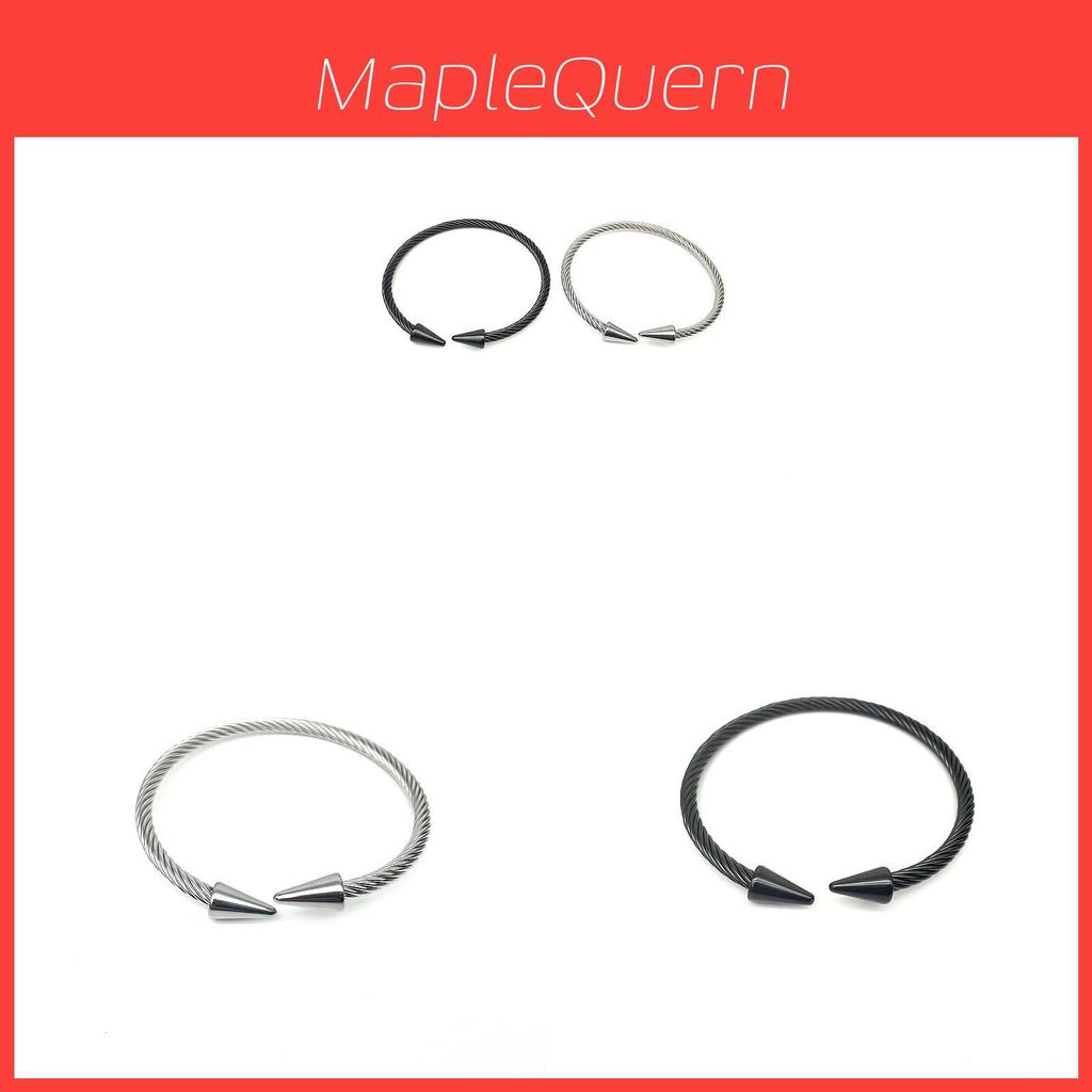 Geometric Stainless Steel Cuff Bracelet With Polished Finish For Men Women