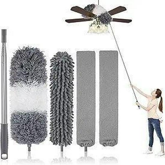 Flexible Electrostatic Chenille Duster with Bendable Brush