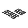 160 Pcs Black Color Clarinet Mouthpiece Patches  For Saxophone Performance