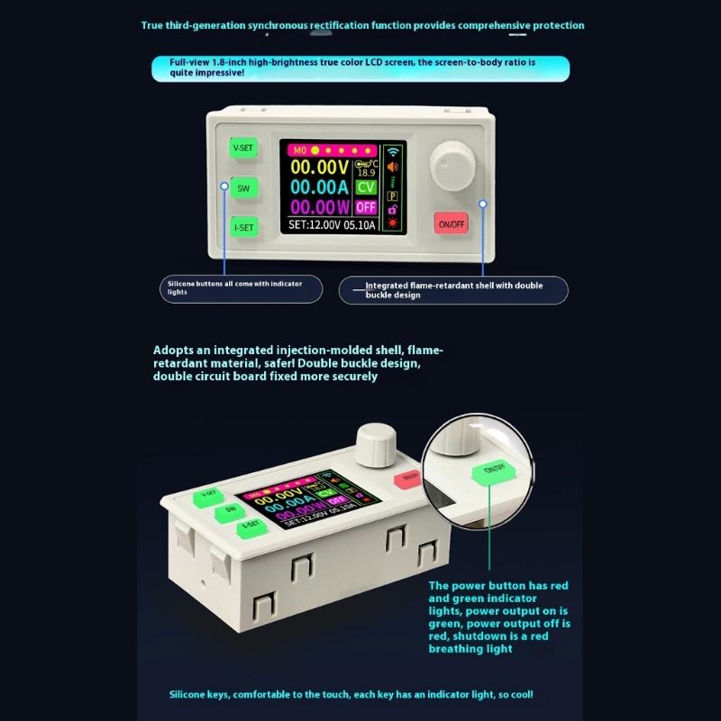 Upgraded Digital Controlled Regulator 70V 25A 1750W Output Accuracy Electric Current Stabilization for Testing Use