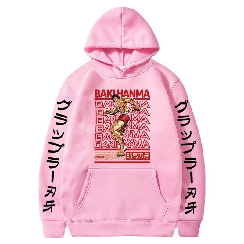 Baki Fanma Edged Teeth, Cartoon Anime Casual Hoodie