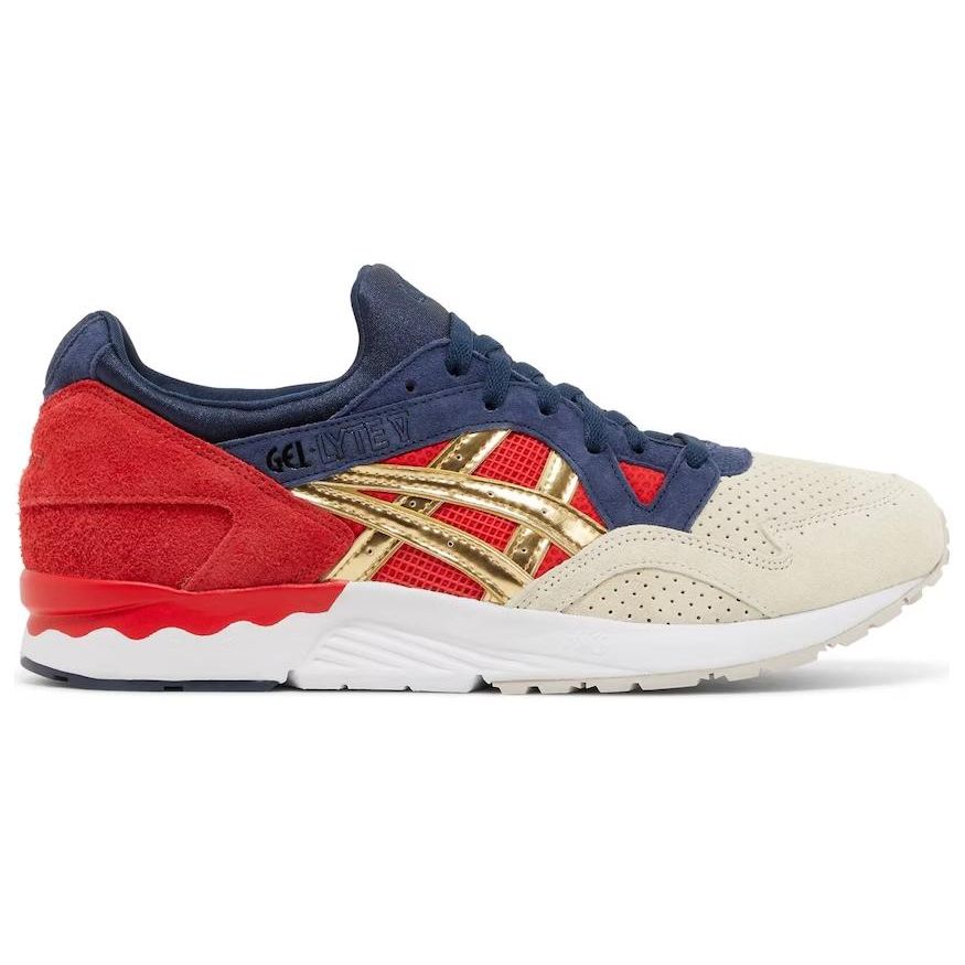 Concepts X ASICS Gel Lyte 5 Libertea Men Sneakers Red Papyrus Pure-Silver 1201A943-100