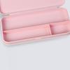 Colorful Plastic Pencil Boxes Macaron Pencil Boxes for School Crayon Marker Organizer Boxes for W/ Hinged Lids
