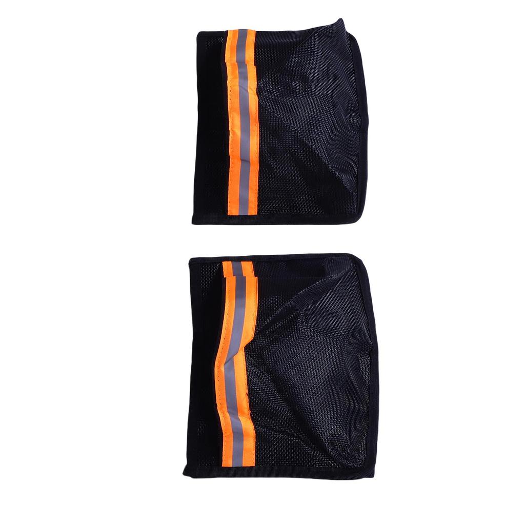 2Pcs Boat Storage Mesh Bag Closable PVC Reflective Self Adhesive Universal for Gloves Tools Tackle Gear