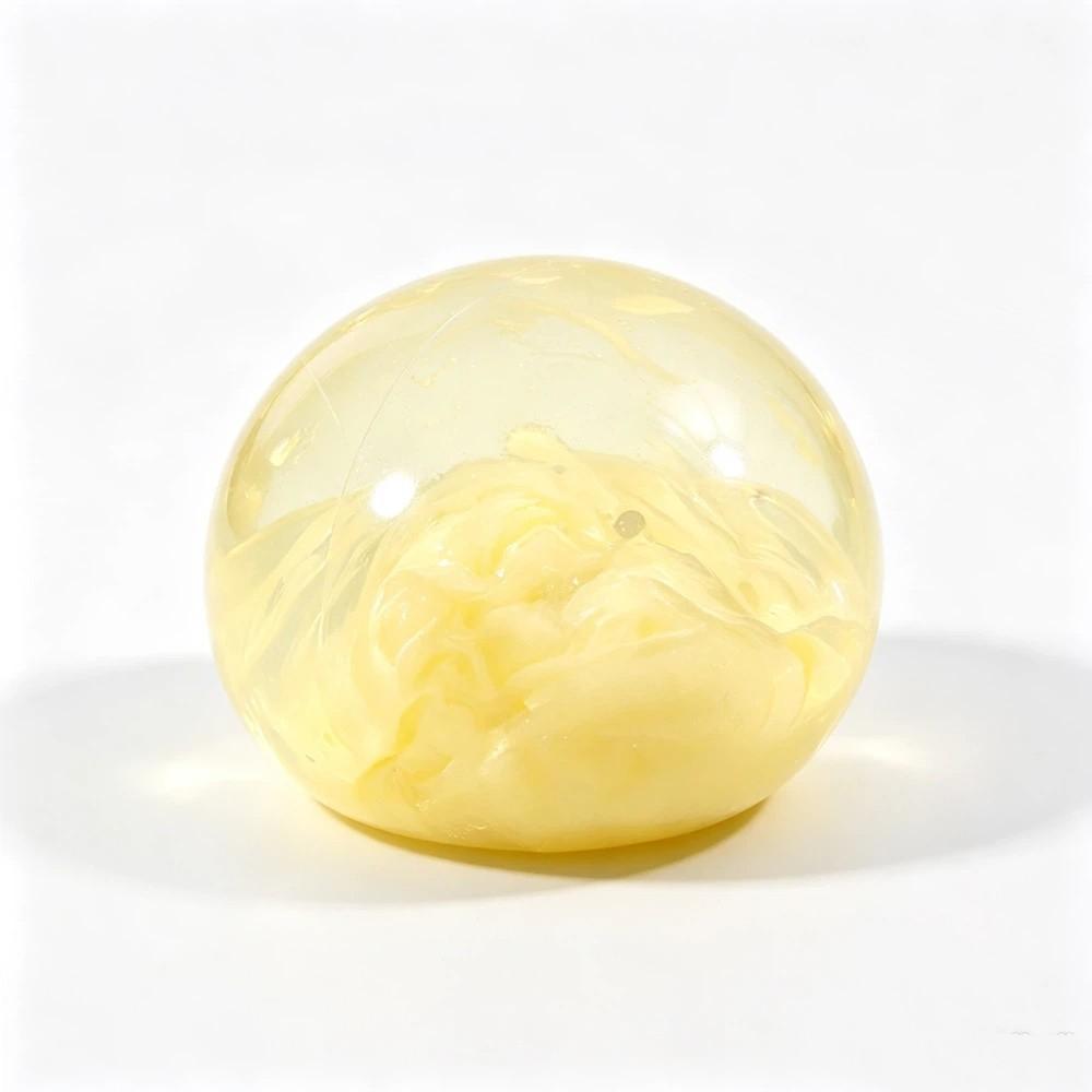Transparent Crystal Ball Squeeze Toy Colorful Sensory Fidget Toy Slow Rising Ball Children Gifts