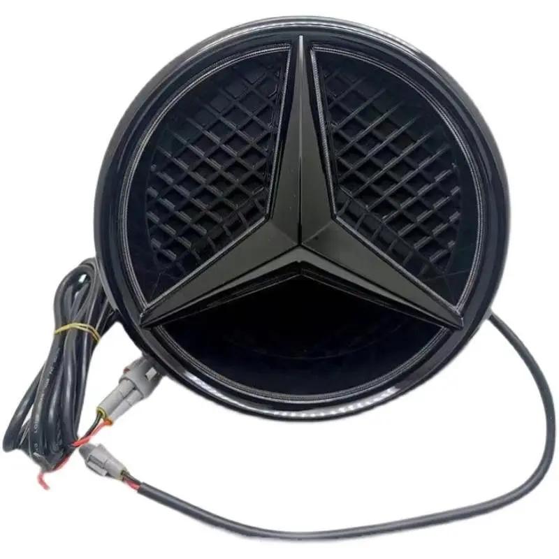 AATB1 Car Front Logo Light Emblem Grille Light Led Badge for Mercedes Benz W166 W176 W204 W207 W212 W218 W245 W251 W463 Accessories