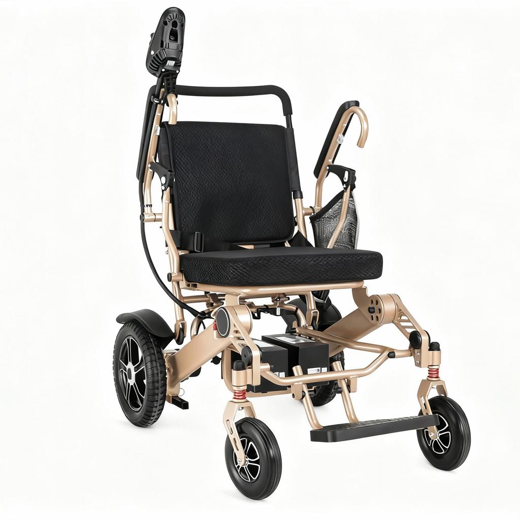 WEYRAL 203 Aluminum Alloy Folding Electric Wheelchair For Elderly&injured Individuals 320W Dual Motor 12AH Dual Battery 150KG Load 40KM Range