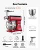 7L 2-in-1 Tilt Head Stand Mixer 1000W Electric Dough Mixer, Multifunctional Food Kitchen Mixer with Stainless Steel Bowl, Meat Grinder Attachment,