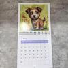 Cartoon Puppy Calendar, Funny Dog Wall Calendar For Dog Lovers