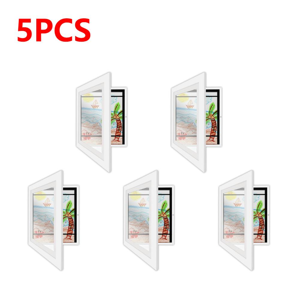 1-5PCS Artwork Frame for A6 Paper Kids Artwork Picture Frame Front Opening Wall Display Frame Artwork Display Storage Frames