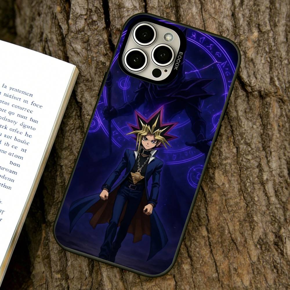 Yu-Gi-Oh Phone Case For iPhone 17,16,15,14,13,12,11 Plus,Pro Max,XS,Colored Silver Plated Inside Cover