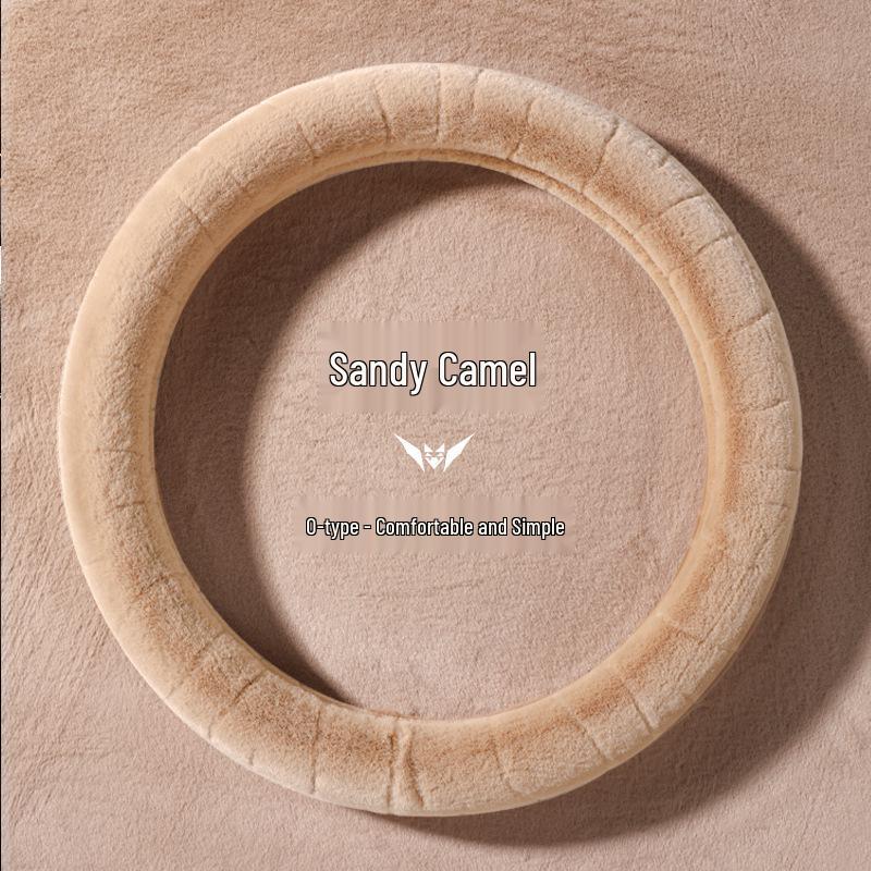 Winter Plush Universal Heated Steering Wheel Cover - Fashionable, Warm, Protective Car Interior Accessory