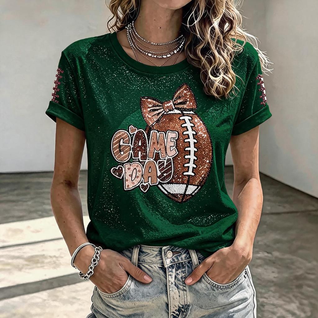 Women's Football Fan Shirt for Day Support and Team