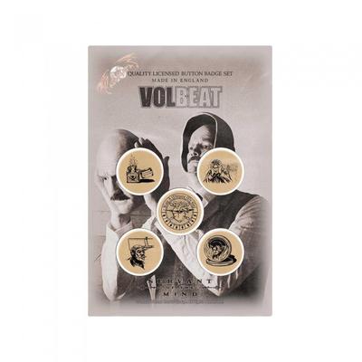 Volbeat Servant Of The Mind Badge Set (Pack of 5)