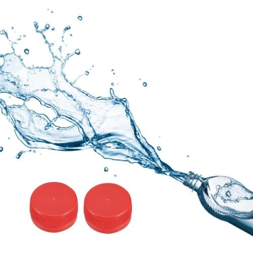 NUOLUX 100 Pieces Colorful Plastic Bottle Caps, Perfect for Drawing and Crafts, Red