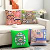 Ooyajitchi Cushion Cover Antidustmite Sofa Cushion Decorative Office Cover Lounge Area Indoor Outdoor Use