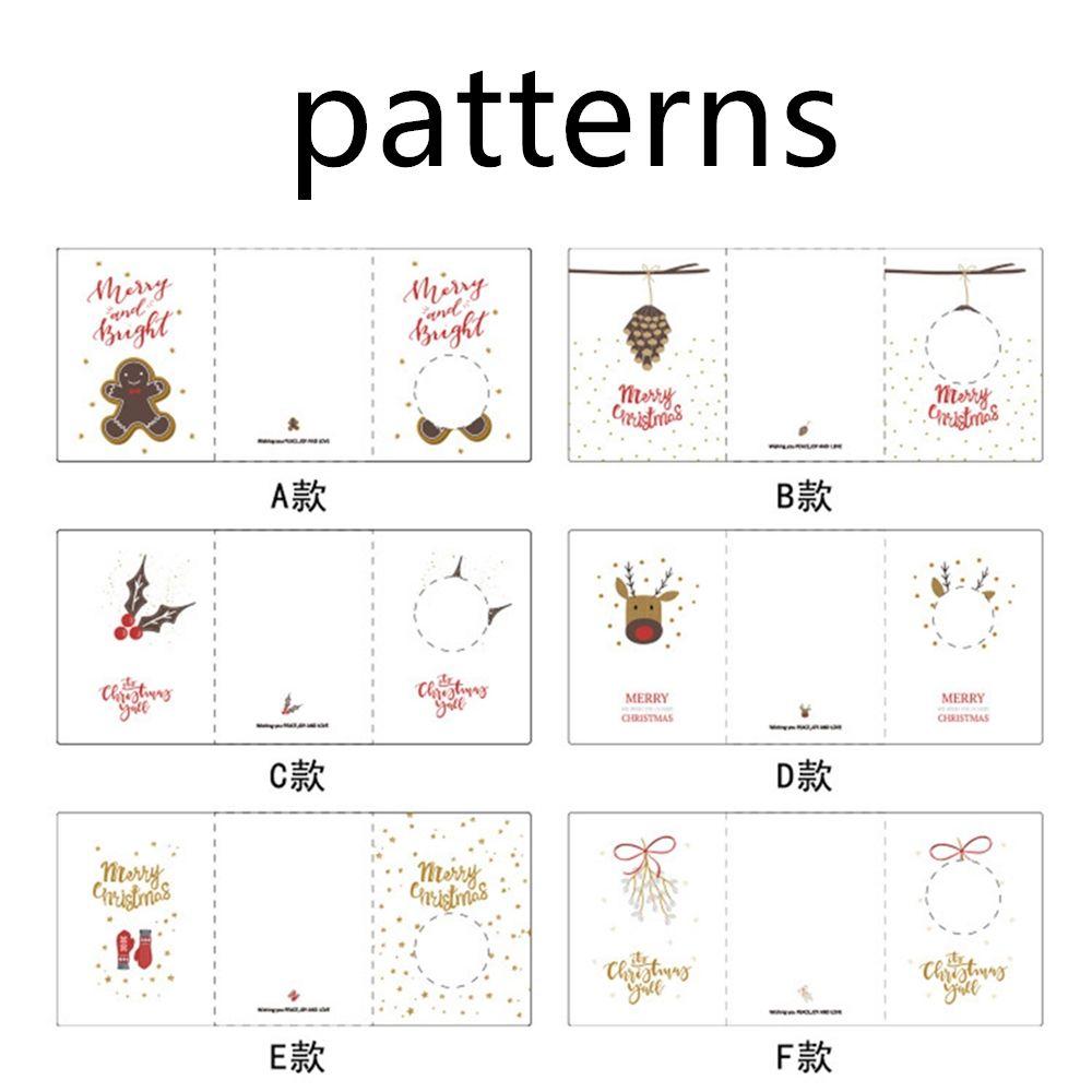 Stickers Wishes Card Merry Christmas Christmas Greeting Card Best Wishes Wishing Message Cards