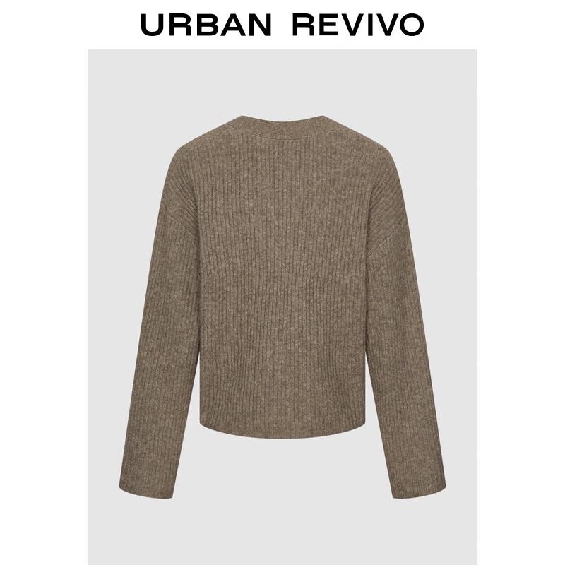 UR Women's V-Neck Twist-Knot Knit Cardigan