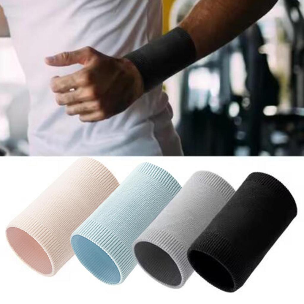 Wrist Sweatband Tennis Sport Wristband Volleyball Gym Elastic Wrist Brace Support Sweat Band Towel Bracelet Protectorr