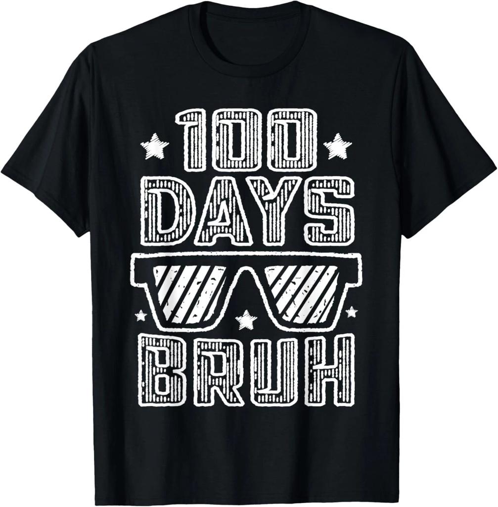 Bruh 100 Days Of School 100th Day Of School sunglasses Boys Gift Unisex T-Shirt