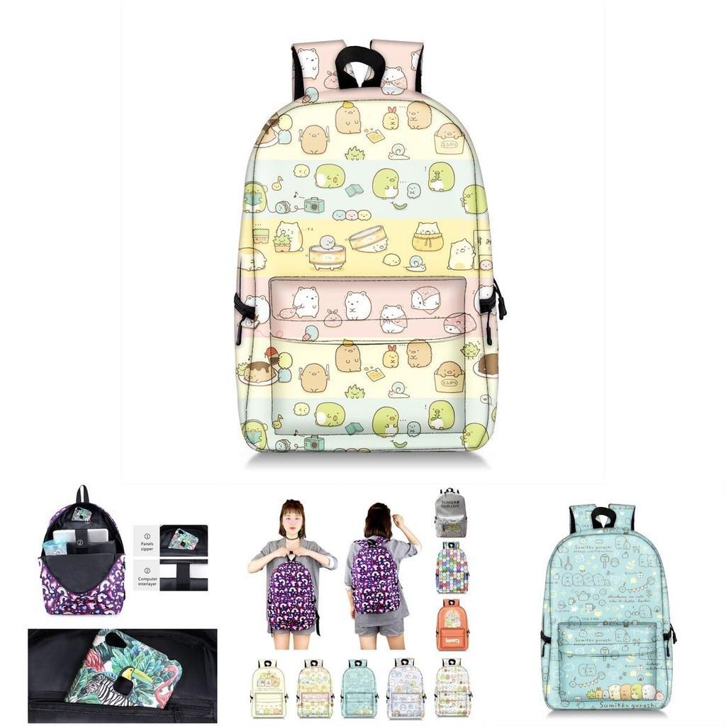 Sumikkogurashi Backpack With Adjustable Padded Straps For Outdoor And School Use