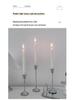 Nordic Style Silver Candlestick for Romantic Candlelight Dinners and Festive Table Decor