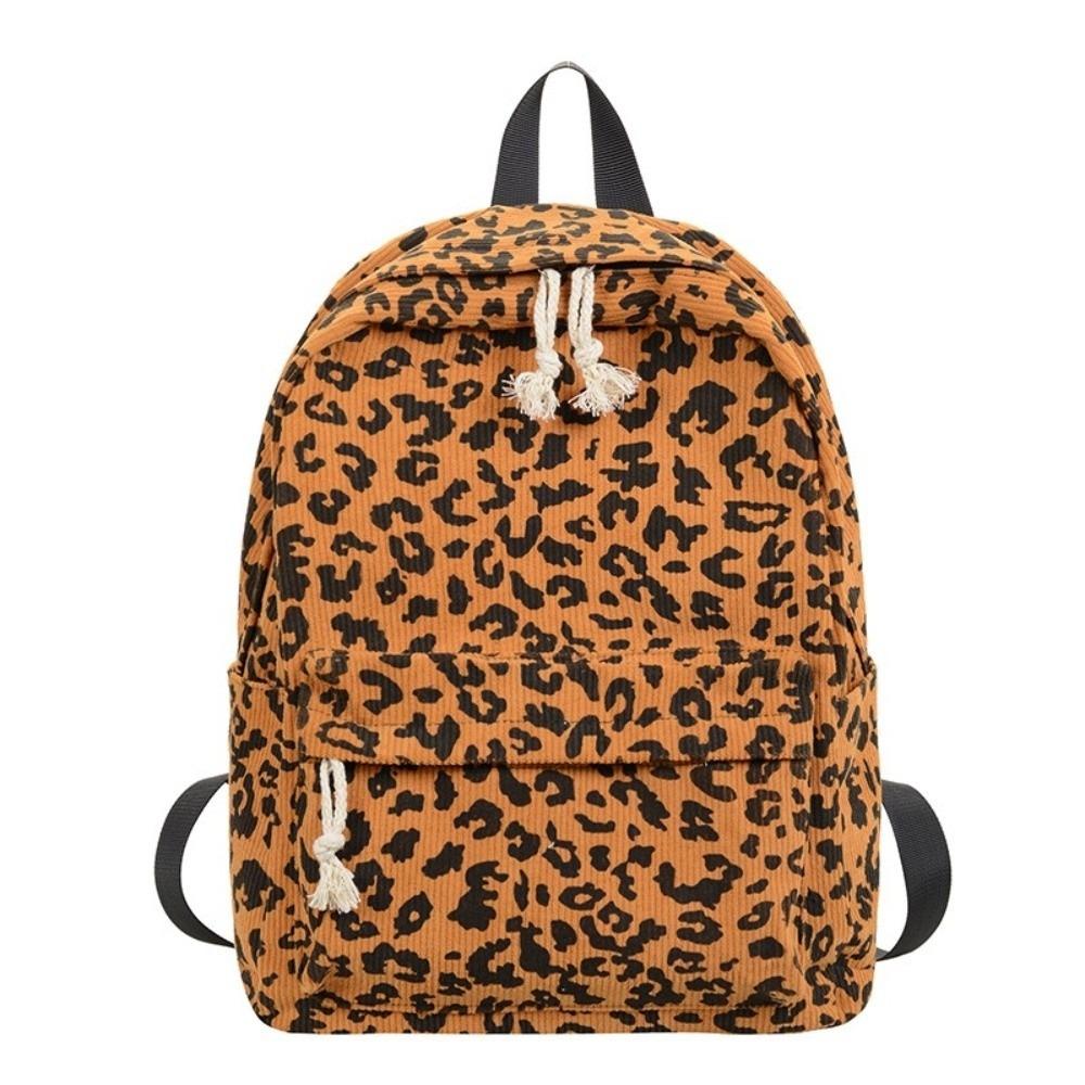 Leichte Schultasche für Schüler Harajuku Tagesrucksack für Schüler Aufbewahrungstasche Rucksack mit Leopardenmuster Herren