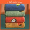 Pcs 1 Tropical Fruit Print Coral Velvet Towels Soft Absorbent Quick Dry Face Cloths Embroidered Knit