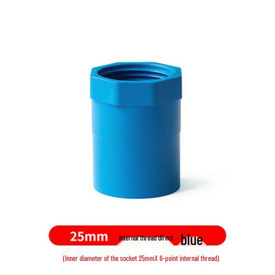 PVC Female Thread Straight Through Connector (Sizes: 20-110)