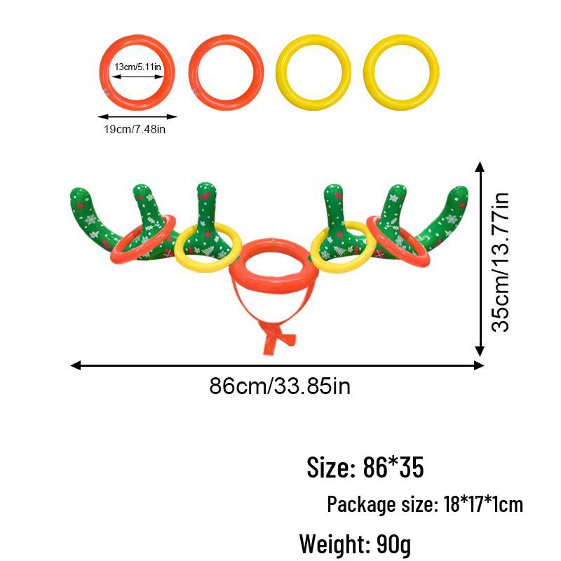 Inflatable Water Basketball Hoop and Ring Toss Set for Beach and Pool Fun