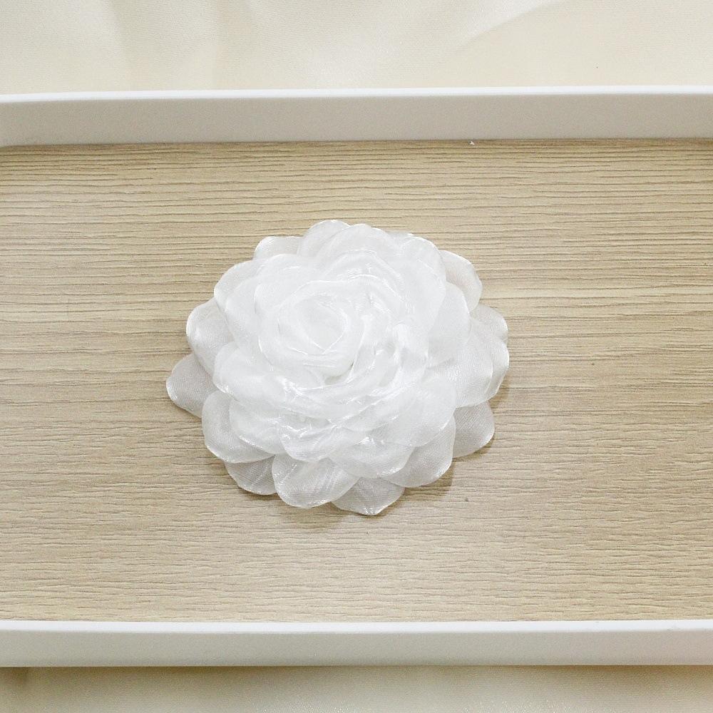 Women's Rose Flower with Shiny Mesh Fabric Party Accessory