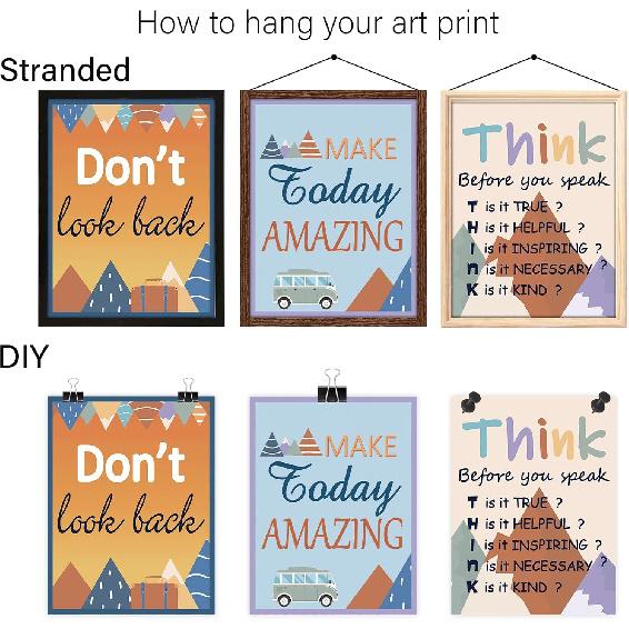 Moving Mounta Motivational Posters Set for Classroom Decorations Colorful Mounta Themed Pirational Poster Positive Quote Wall Art for Bulletin Boards